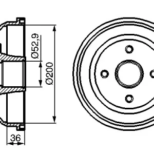 Darmowa dostawa Bęben hamulcowy BOSCH 0 986 477 134