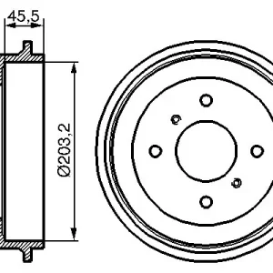 Bęben hamulcowy BOSCH 0 986 477 136 Rabat