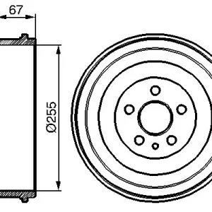 Bęben hamulcowy BOSCH 0 986 477 144 Nowość
