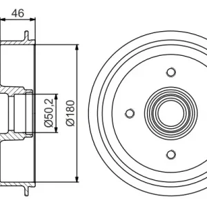 Bęben hamulcowy BOSCH 0 986 477 150 Zamów dziś