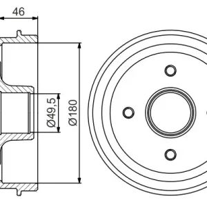 Bęben hamulcowy BOSCH 0 986 477 155 Cena promocyjna