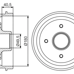 Bęben hamulcowy BOSCH 0 986 477 156 Niska cena