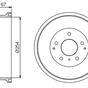 Bęben hamulcowy BOSCH 0 986 477 162 Zniżka