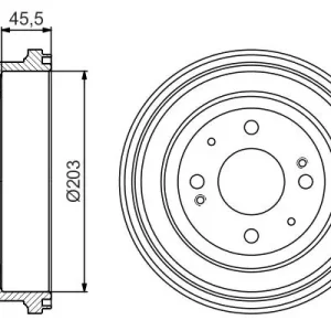 Bęben hamulcowy BOSCH 0 986 477 166 Wysoka jakość