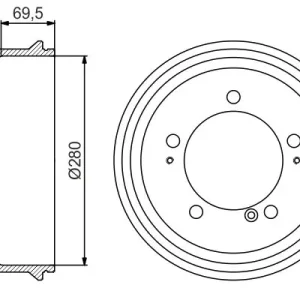 Bęben hamulcowy BOSCH 0 986 477 169 Niska cena