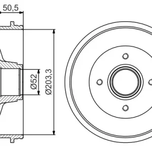 Zamów dziś Bęben hamulcowy BOSCH 0 986 477 172