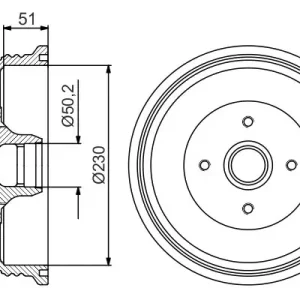 Bęben hamulcowy BOSCH 0 986 477 178 Super okazja