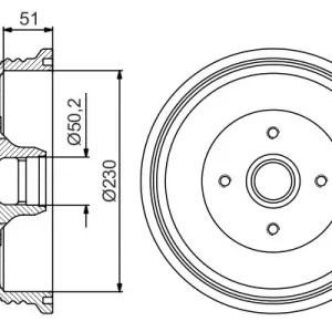 Dodaj do koszyka Bęben hamulcowy BOSCH 0 986 477 179