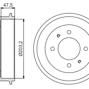 Zniżka Bęben hamulcowy BOSCH 0 986 477 180