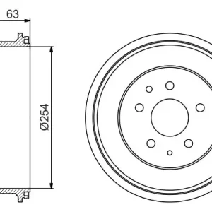 Bęben hamulcowy BOSCH 0 986 477 183 Hit cenowy