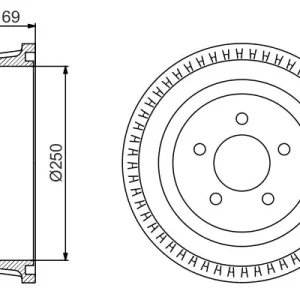 Bęben hamulcowy BOSCH 0 986 477 185 Wysoka jakość