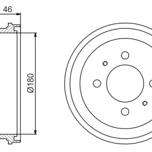 Bęben hamulcowy BOSCH 0 986 477 186 Oferta czasowa
