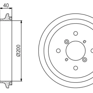 Zamów teraz Bęben hamulcowy BOSCH 0 986 477 188