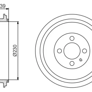 Bęben hamulcowy BOSCH 0 986 477 194 Szybka dostawa