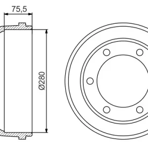 Bęben hamulcowy BOSCH 0 986 477 195 Oferta czasowa