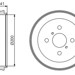Bęben hamulcowy BOSCH 0 986 477 199 Dostępne od ręki