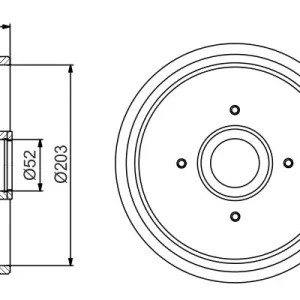 Bęben hamulcowy BOSCH 0 986 477 201 Tani