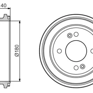 Bęben hamulcowy BOSCH 0 986 477 216 Premium