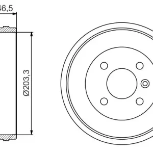 Cena promocyjna Bęben hamulcowy BOSCH 0 986 477 221
