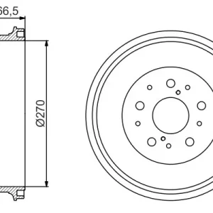 Bęben hamulcowy BOSCH 0 986 477 224 Ograniczona ilość