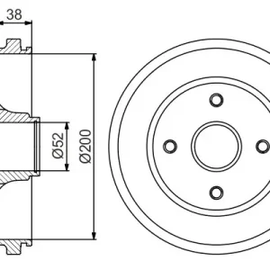 Bęben hamulcowy BOSCH 0 986 477 229 Wysoka jakość