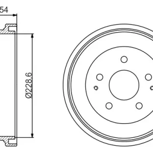 Bestseller Bęben hamulcowy BOSCH 0 986 477 230