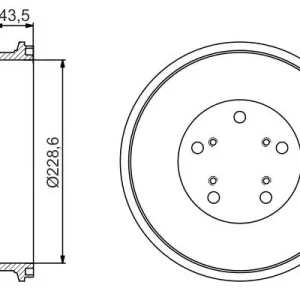 Bęben hamulcowy BOSCH 0 986 477 231 Oferta