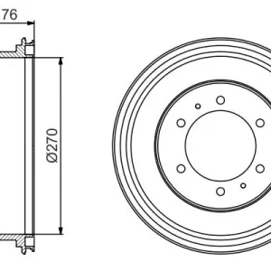 Bęben hamulcowy BOSCH 0 986 477 233 Tani