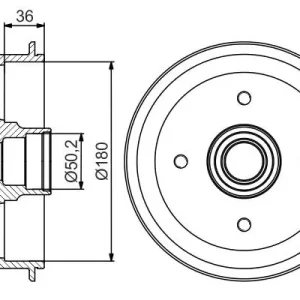 Bęben hamulcowy BOSCH 0 986 477 238 Hit sprzedaży