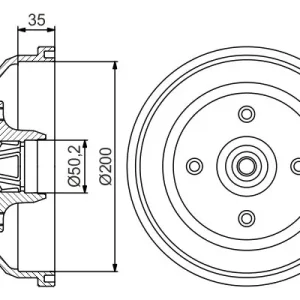 Bęben hamulcowy BOSCH 0 986 477 256 Wyjątkowa oferta