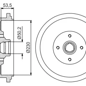 Bęben hamulcowy BOSCH 0 986 477 257 Premium