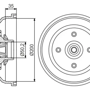 Bęben hamulcowy BOSCH 0 986 477 260 Szybka dostawa