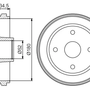 Bęben hamulcowy BOSCH 0 986 477 263 Oferta