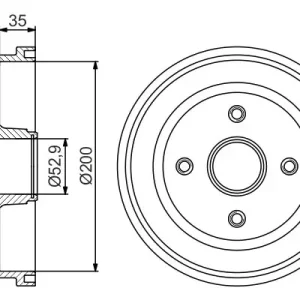Bęben hamulcowy BOSCH 0 986 477 265 Oferta limitowana