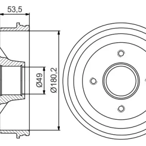 Bęben hamulcowy BOSCH 0 986 477 270 Dodaj do koszyka