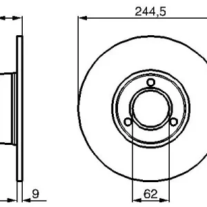 Zniżka Tarcza hamulcowa BOSCH 0 986 478 052