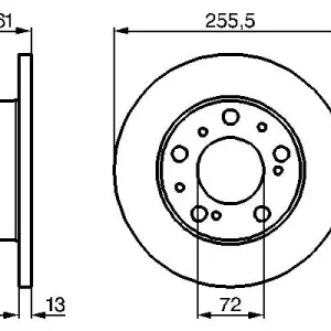 Do wyczerpania zapasów Tarcza hamulcowa BOSCH 0 986 478 067