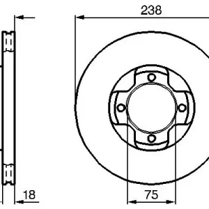 Cena promocyjna Tarcza hamulcowa BOSCH 0 986 478 249