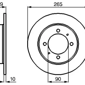 Bestseller Tarcza hamulcowa BOSCH 0 986 478 272