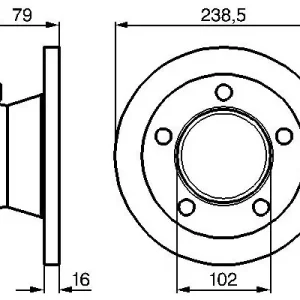 Dostępne od ręki Tarcza hamulcowa BOSCH 0 986 478 357