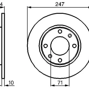 Cena promocyjna Tarcza hamulcowa BOSCH 0 986 478 359