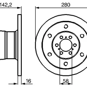 Bezpieczna płatność Tarcza hamulcowa BOSCH 0 986 478 649