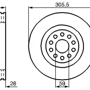Bestseller Tarcza hamulcowa BOSCH 0 986 478 963