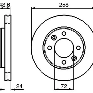 Zniżka Tarcza hamulcowa BOSCH 0 986 479 008