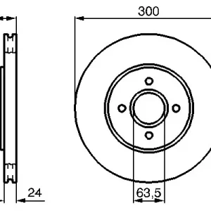 Zniżka Tarcza hamulcowa BOSCH 0 986 479 048