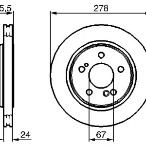 Zamów teraz Tarcza hamulcowa BOSCH 0 986 479 133