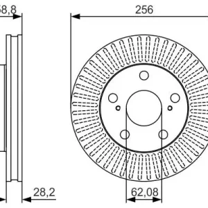 Do wyczerpania zapasów Tarcza hamulcowa BOSCH 0 986 479 152