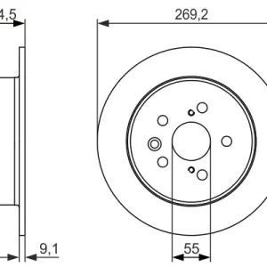 Zamów teraz Tarcza hamulcowa BOSCH 0 986 479 336