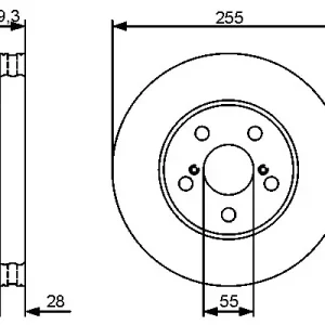 Bezpieczna płatność Tarcza hamulcowa BOSCH 0 986 479 490
