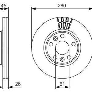 Zamów teraz Tarcza hamulcowa BOSCH 0 986 479 576